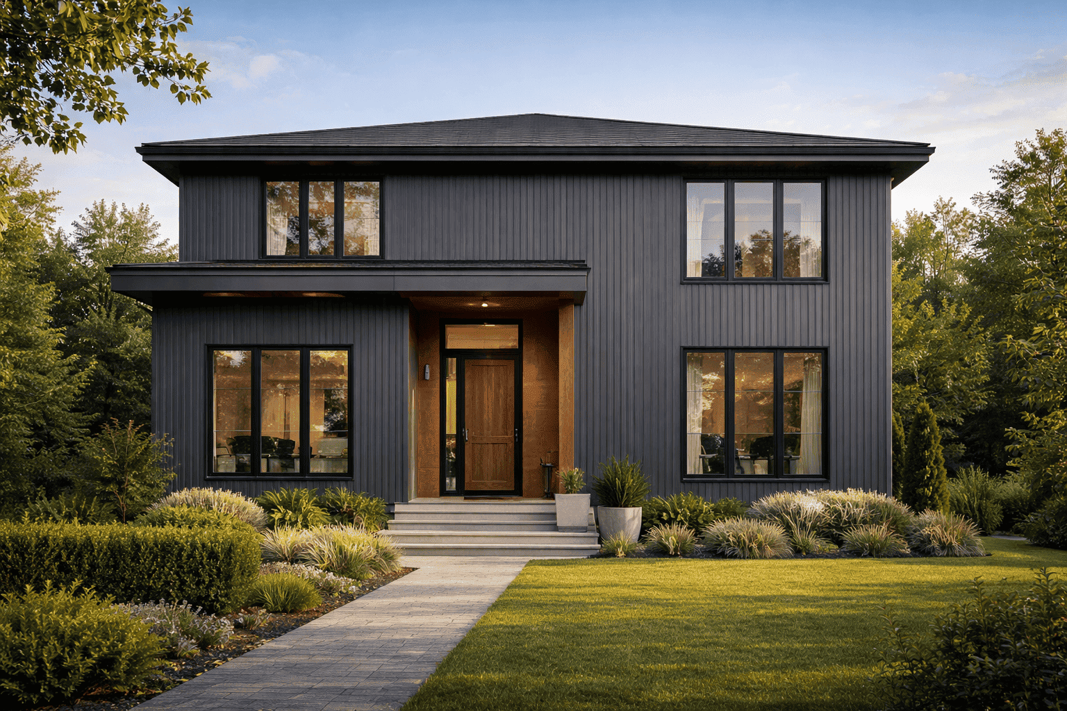 Пример дома с историческими и традиционными фасадами