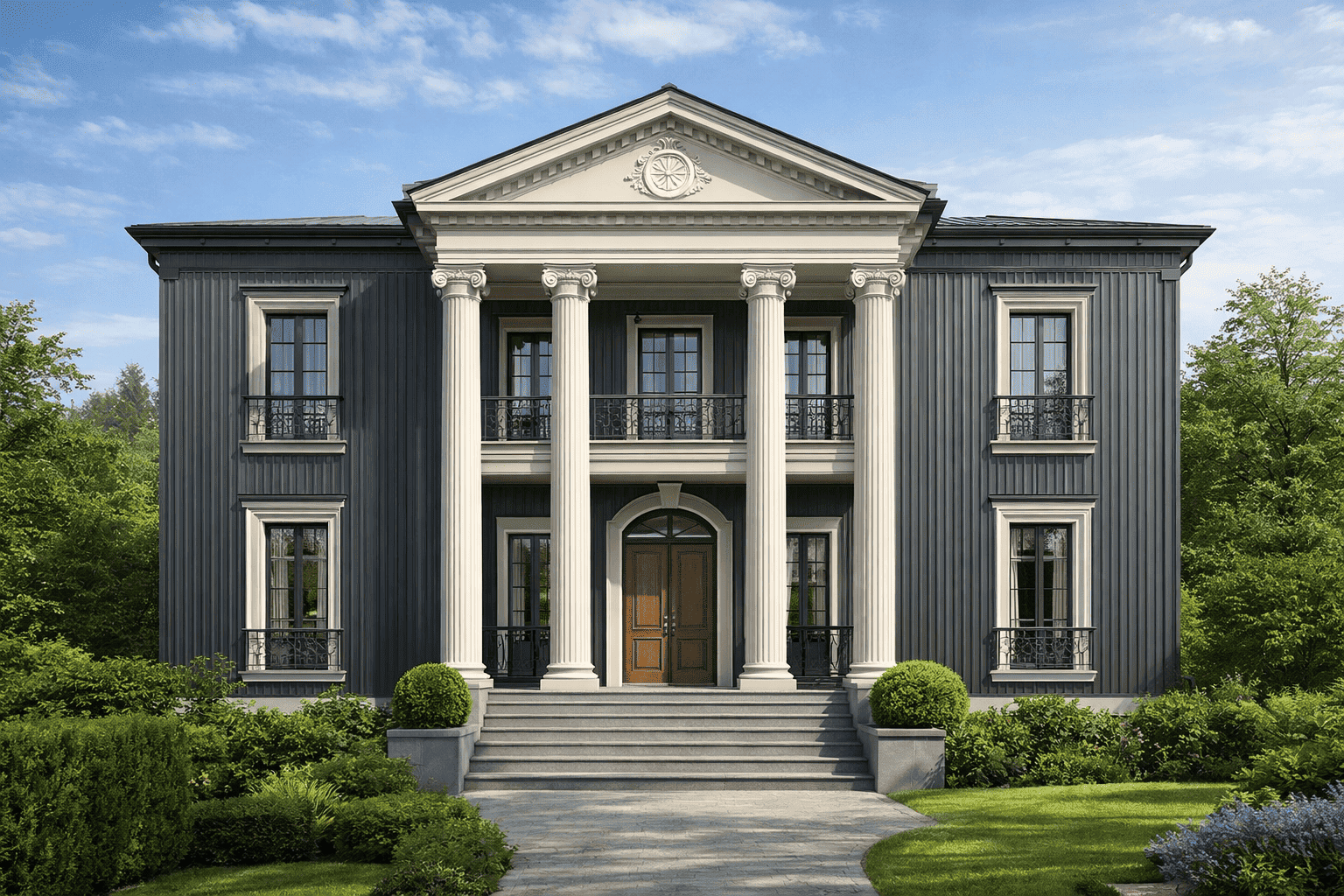 Дом с классическим фасадом