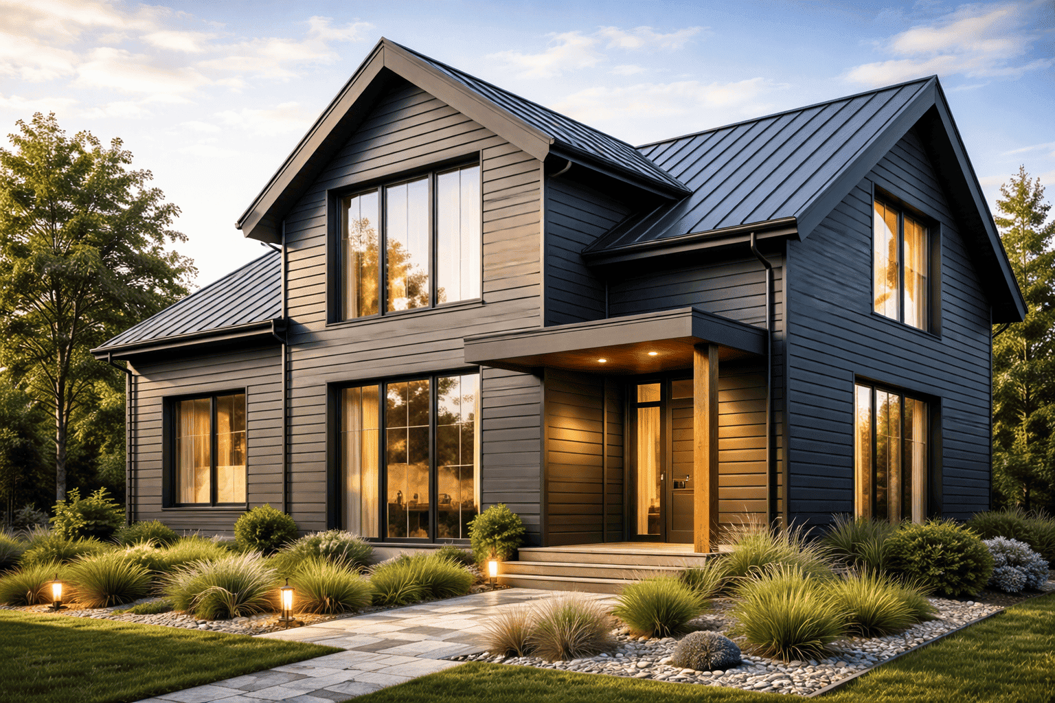 Дом из металлосайдинга