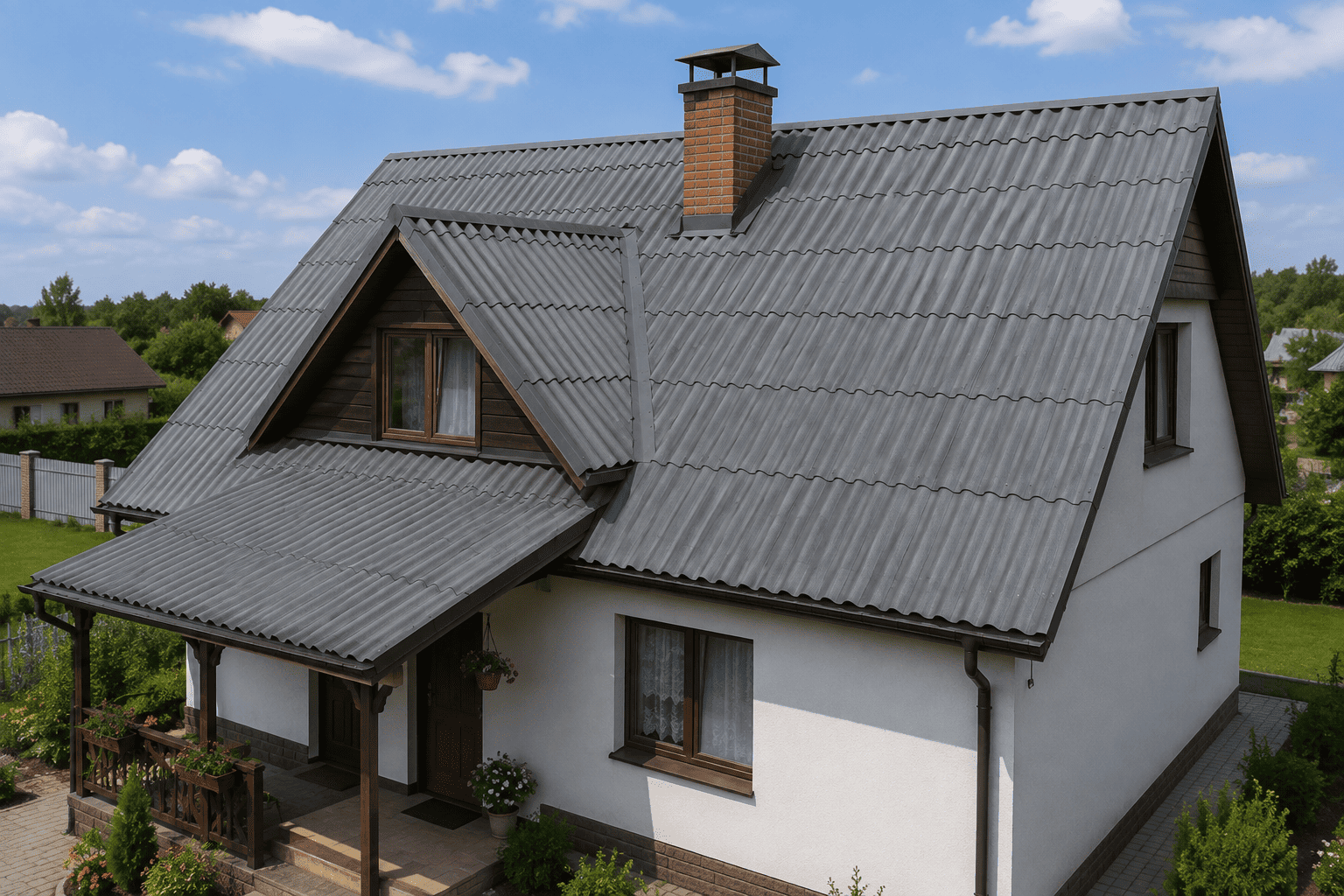 Фиброцементные кровельные листы для кровли