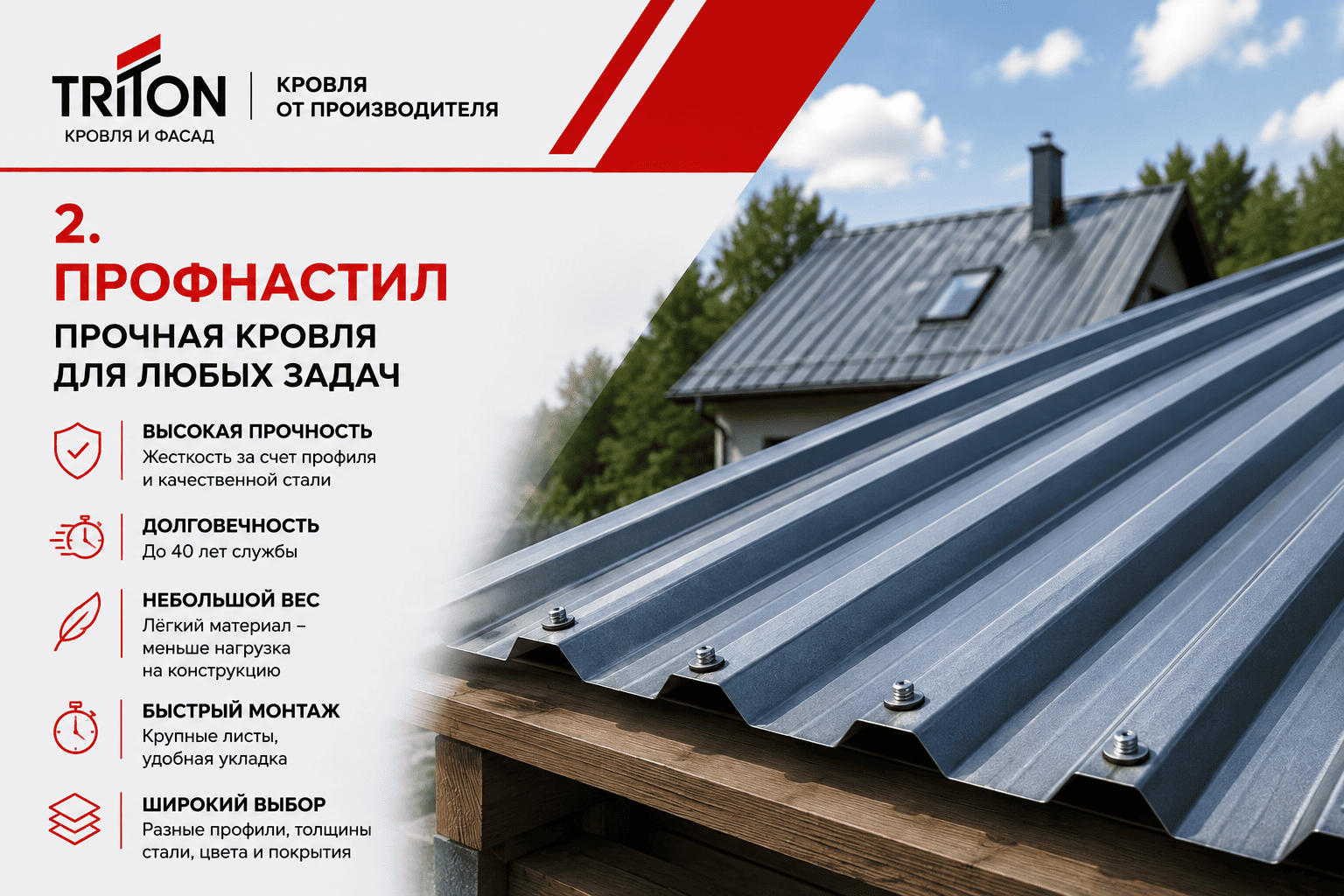 Профнастил для кровли